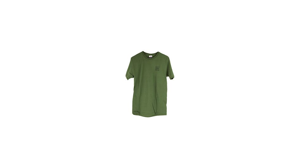 Glock Short Sleeve "Repelling Logo" Shirt, OD Green, XXL, GLAP95068