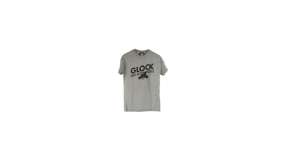 Glock Short Sleeve "Safe Action"  Shirt, Gray, Large, GLAP95078