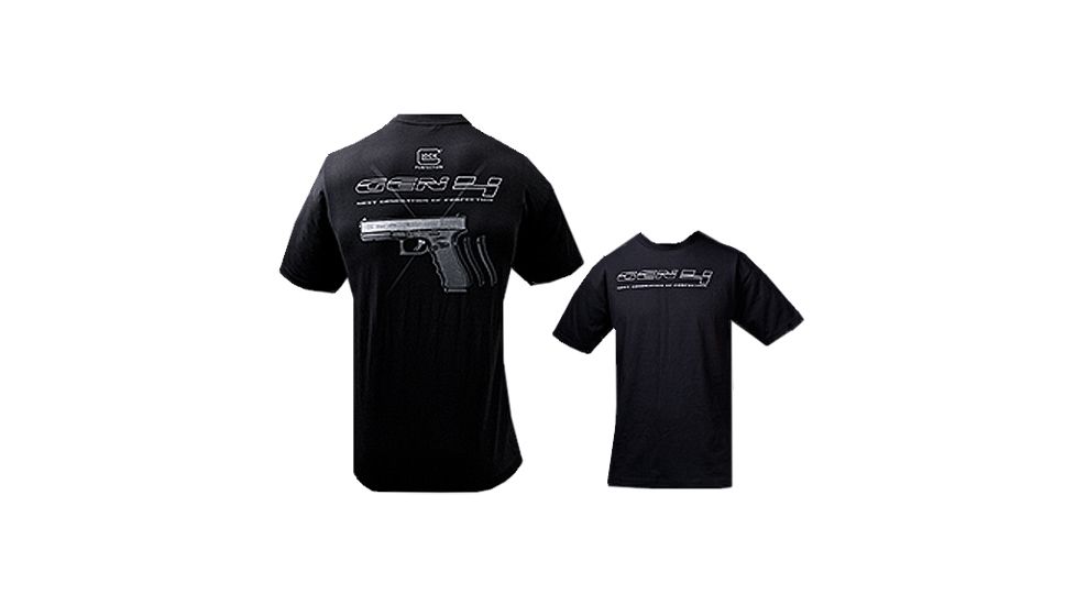Glock T-Shirt Gen 4 Short Sleeve Black XX-Large Cotton GA10059