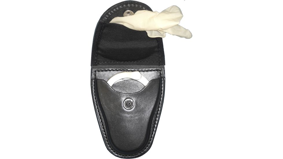 Gould &amp; Goodrich Leather Duty B80 Handcuff Case/Glove Pouch, Standard Hardware, Black, B80