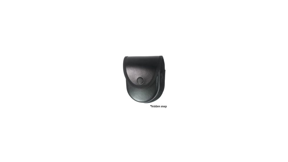 Gould &amp; Goodrich L-Force Double Handcuff Case, Hidden Snap, Black, L596HS