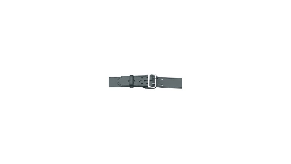 Gould &amp; Goodrich Leather Lined Duty Belt, 30, Brass Buckle, Black, F/LB59-30BR