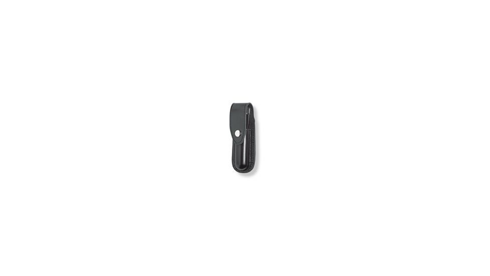 Gould &amp; Goodrich Leather Flashlight Case, Nickel, Streamlight Strion LED, Black, B672-8
