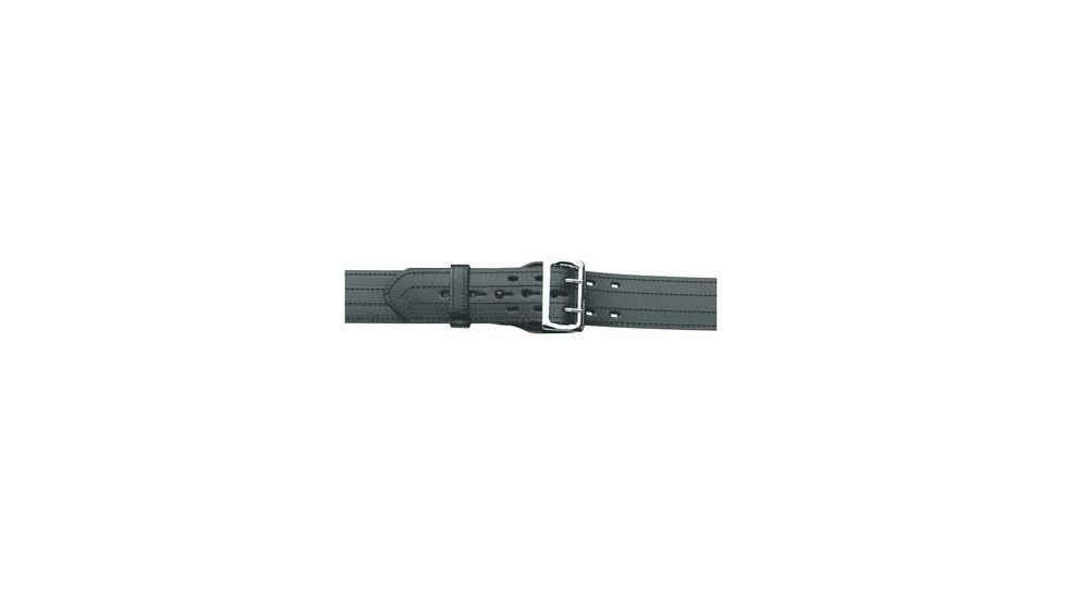 Gould &amp; Goodrich E-Z Fully Lined Slide Duty Belt, 40, Nickel, Hi-Gloss, H49-40CL