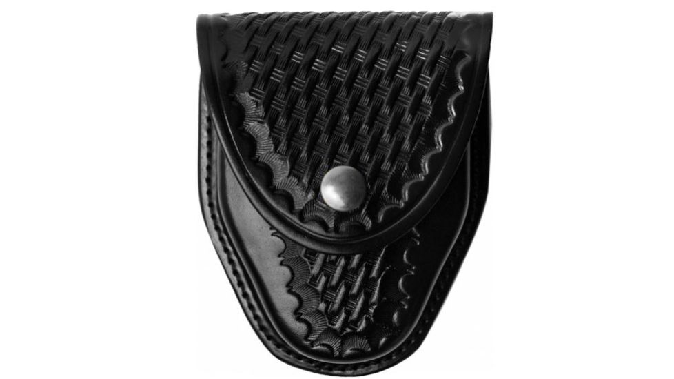 Gould &amp; Goodrich ASP/Hiatt Handcuff Case, Basket Standard Snap, Black Weave, B470W