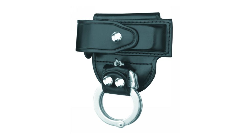 Gould &amp; Goodrich Magazine Case/Cuff Holder, Left Hand, Standard HW - Beretta Cougar .45 &amp; Similar, Black, B533-2LH