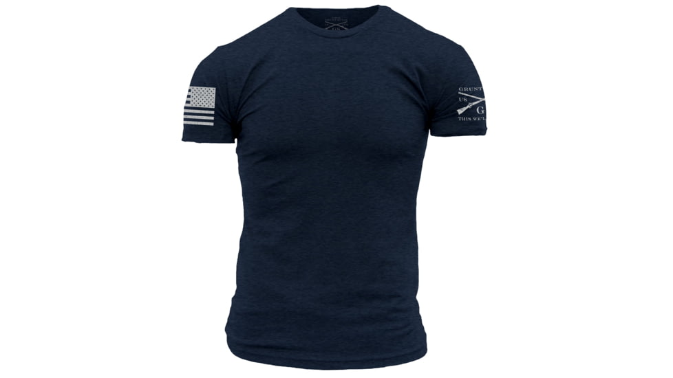 Grunt Style Basic Crew Tee Shirt - Mens, Midnight Navy, 2XL, GS2647-2XL