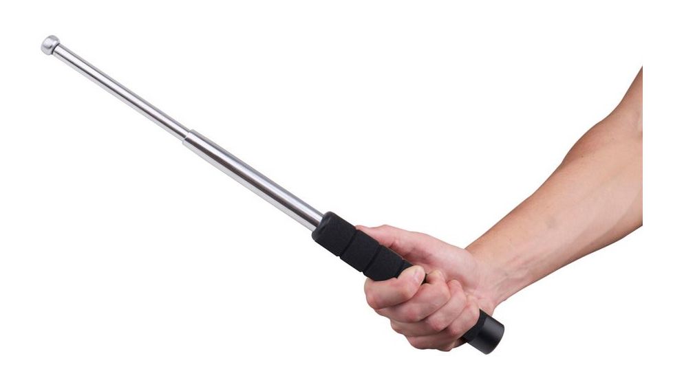 Guard Dog Security X-Series 17in Heavy Duty Metal Baton, Silver BT-GDX17ST
