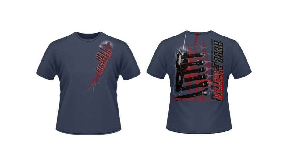 Dark Ops HellFighter T-Shirt, Short Sleeve - Lake Blue - Size Large DOH151