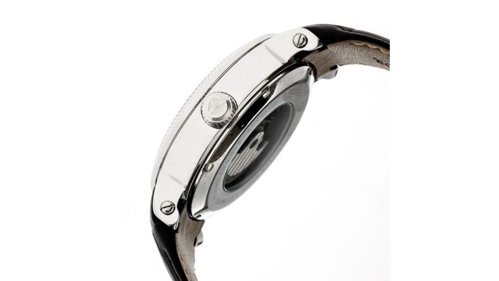 Heritor Automatic Aries Skeleton Bracelet Watch, silver  black HERHR4404