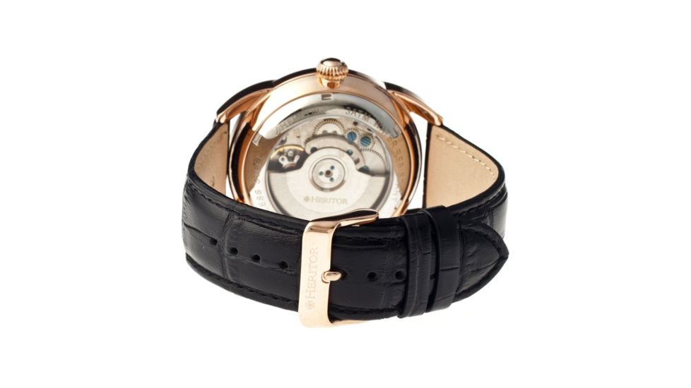 Heritor Automatic Hr1805 Burnell Mens Watch, Silver HERHR1805
