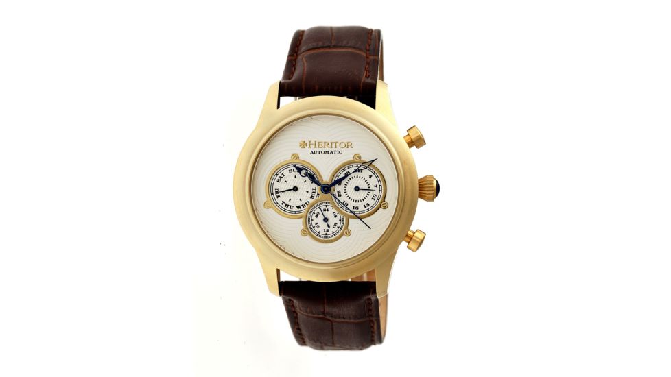 Heritor Earnhardt Collection Mens Watch, Dark Brown HERHR3103