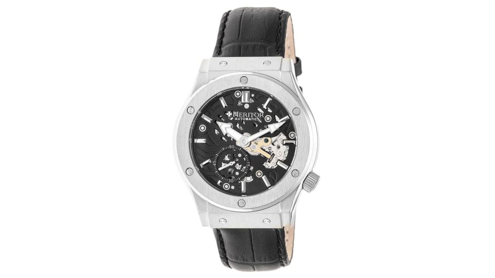Heritor Hr3804 Gemini Mens Watch, Black HERHR3804
