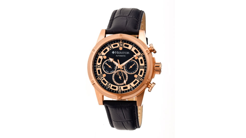Heritor Automatic Kinser Mens Watch, Rose Gold HERHR2606