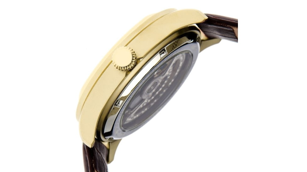 Heritor Odysseus Men's Watches, Gold Case, Silver Dial HERHR3705