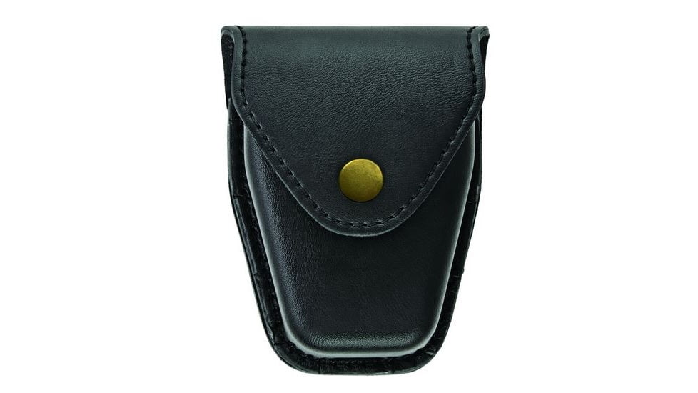 Hero's Pride Handcuff Case, Double, Reg &amp; ASP Chain, AirTek, Smooth, Brass Snap 1455PG