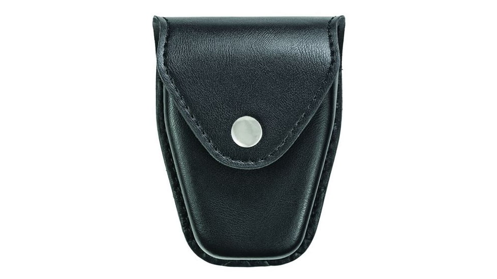 Hero's Pride Handcuff Case, Double, Reg &amp; ASP Chain, AirTek, Smooth, Silver Snap 1455PN
