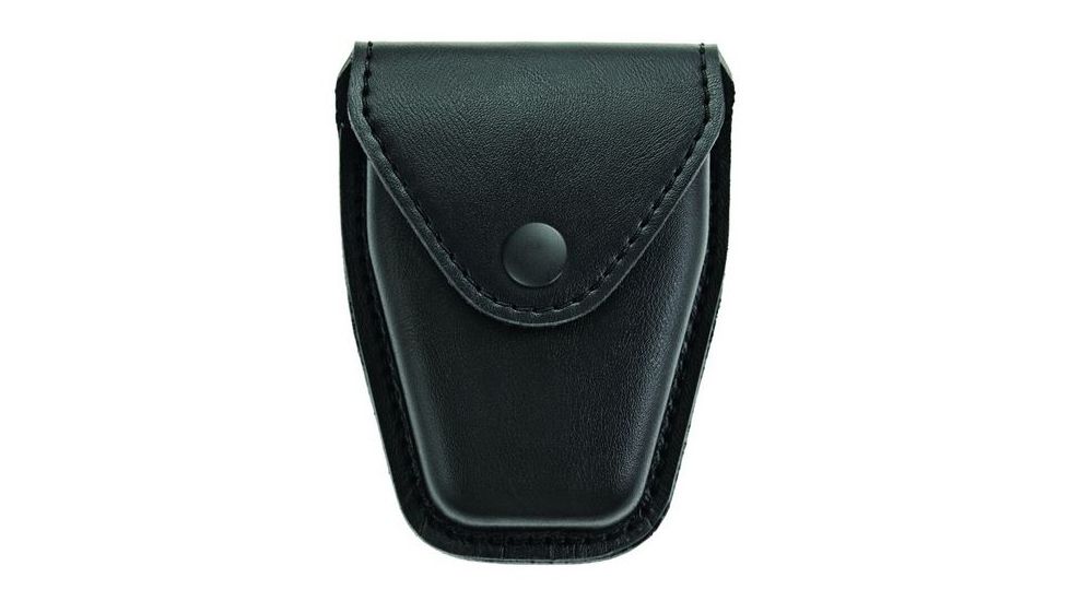 Hero's Pride Handcuff Case, Single, Lg/ASP Chain, AirTek, Smooth, Black Snap, Large 1452PB