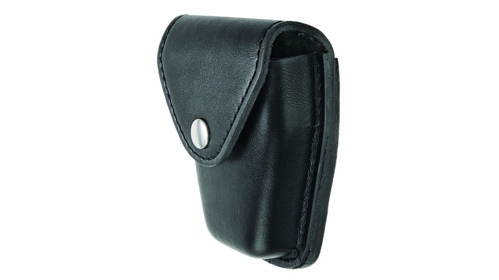 Hero's Pride Handcuff Case, Single, Lg/ASP Chain, AirTek, Smooth, Silver Snap, Large 1452PN