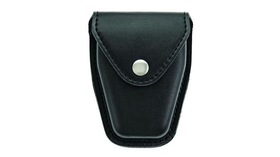 Hero's Pride Handcuff Case, Single, Lg/ASP Chain, AirTek, Smooth, Silver Snap, Large 1452PN