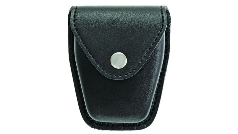 Hero's Pride Handcuff Case, Single, Med/Hinged, AirTek, Smooth, Silver Snap, Medium 1451PN
