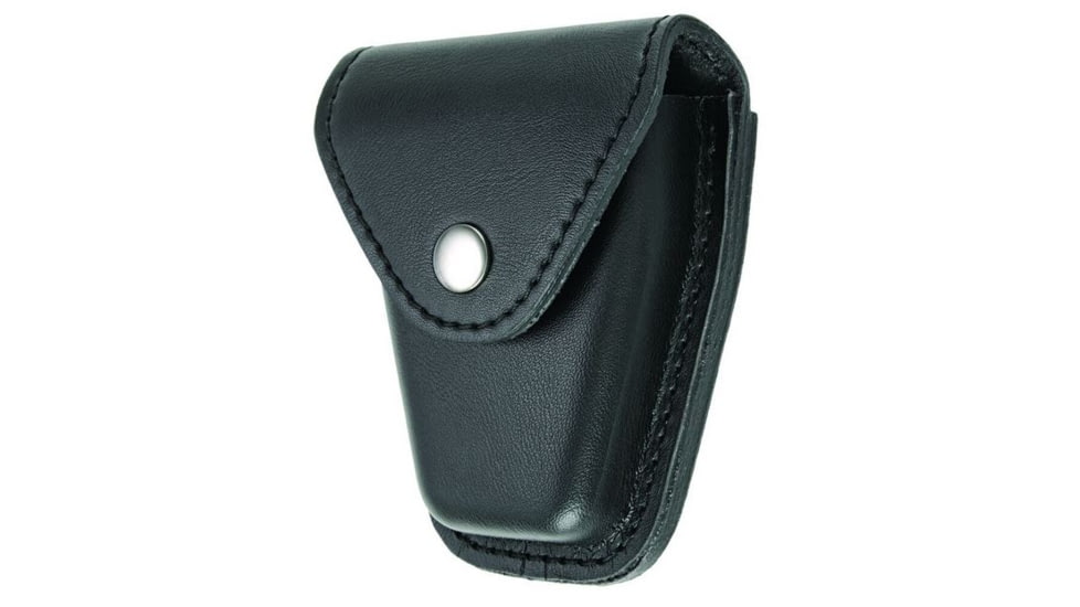 Hero's Pride Handcuff Case, Single, Small/Chain, AirTek, Smooth, Silver Snap, Small 1450PN