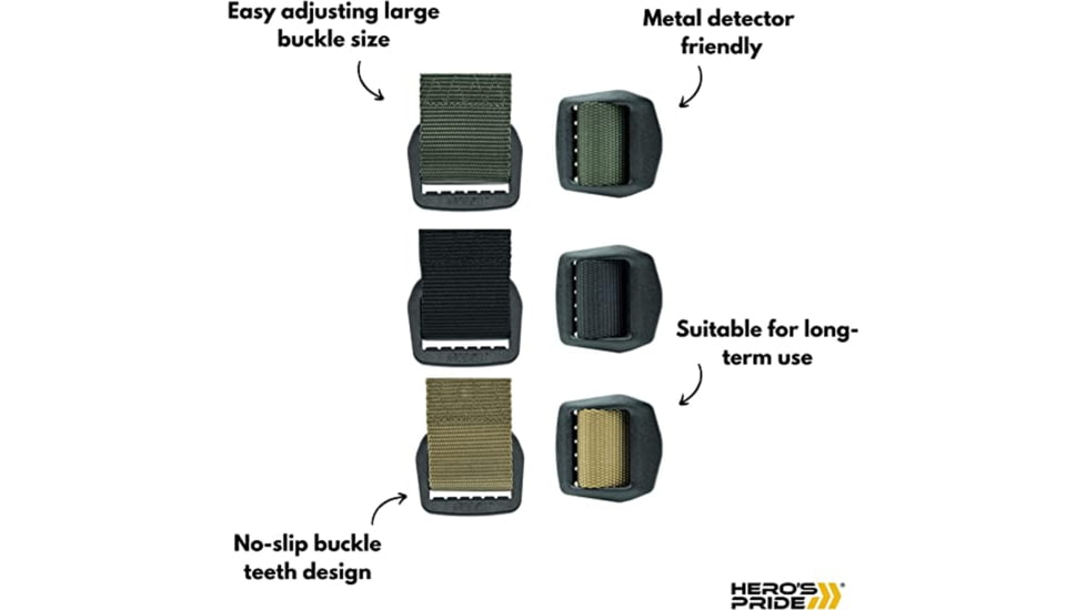 HEROS PRIDE Tactical Edc Belt - 1.5 - 1340X-9-L-38