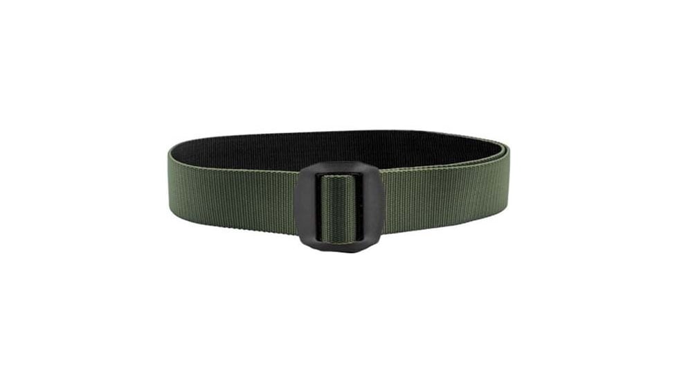 HERO'S PRIDE Tactical Edc Reversible Belt W/ Black Buckle - Stitching Defect, Black/Olive Drab, Medium, 1343X-6-M-34-B