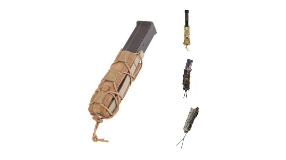 High Speed Gear HSGI Belt Mounted Extended Mag Pouch, Coyote Brown, MultiCam, MultiCam BK, Wolf Gray