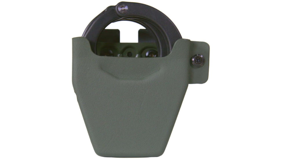 High Speed Gear Uniform Line Asp Handcuff Pouch, PLM Clip, Plain, Od Green, 42DCA1OD