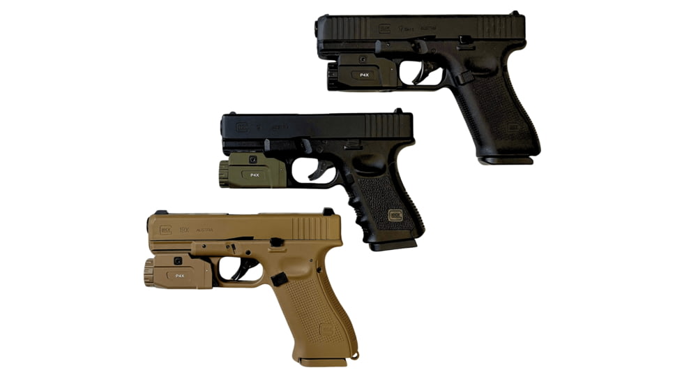 Hilight P4X 1150 Lumens LED Weapon Light, Lithium Ion, SIG Sauer P226, Springfield Armory XD-S, G 19, SIG Sauer P320, G 17, G 34, S&amp;W M&amp;P M2.0, Springfield Armory XD-M, Black, P4X
