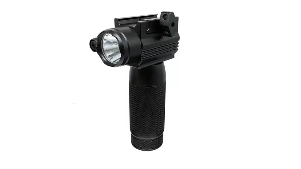 Hilight Tactical Weaver Grip 1000 Lumens Weapon Light w/Single Laser, Lithium Metal/CR123A, TGL20