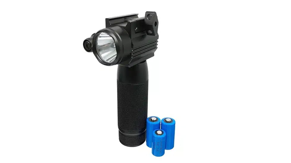 Hilight Tactical Weaver Grip 1000 Lumens Weapon Light w/Single Laser, Lithium Metal/CR123A, TGL20