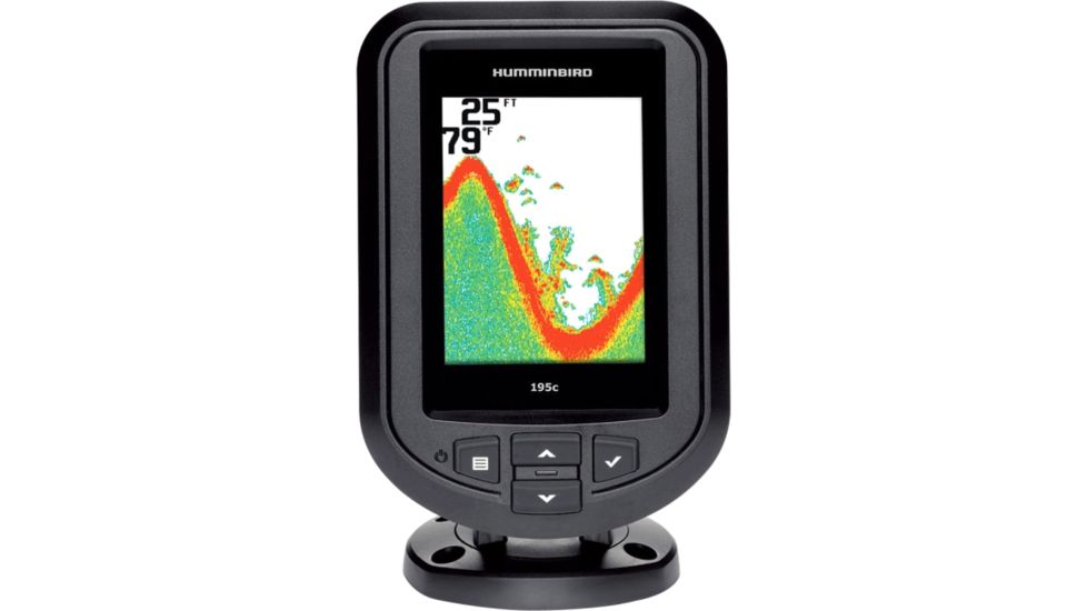 Humminbird PiranhaMax 195c, 3.5&quot; FSTN LCD 256 Colors (8-bit), 1.60 kW Peak, 200 W RMS, 200 kHz,455 kHz 4087001