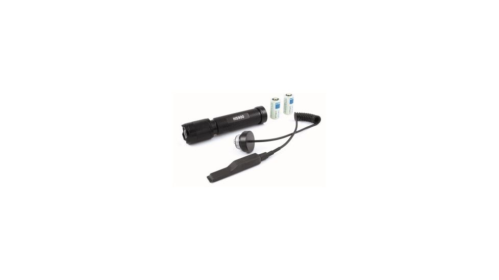 Hot Shot Tactical HS900 Single Mode Tactical Zoom Light, Black, 3 Color Filters HS900.F