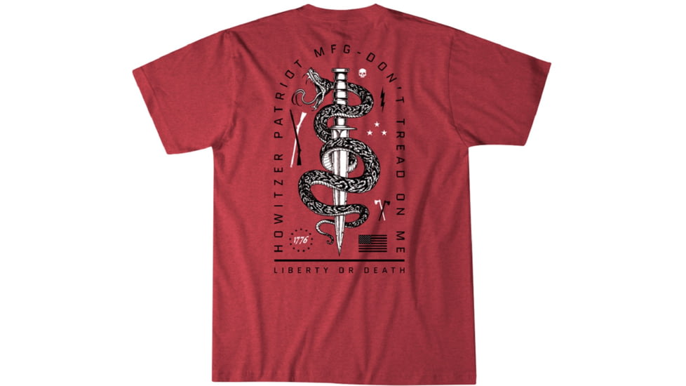 HOWITZER Blade Snake S/S Tee - Youth, Red Heather, Extra Large, CVY7088-RDHE-XL