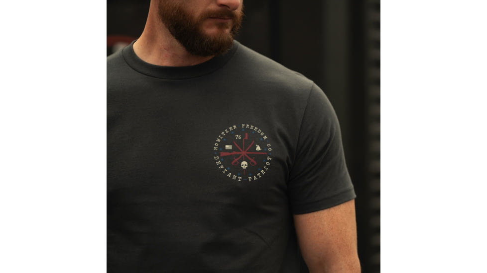 HOWITZER Defiant 76 S/S Tee - Mens, Vintage Black, Medium, CV7089-VBK-M