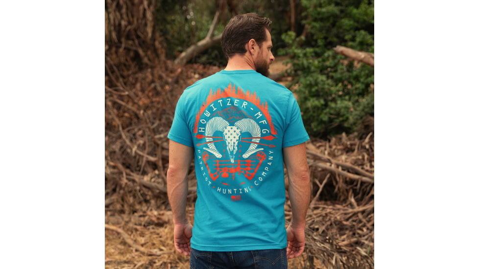 HOWITZER Ram Hunt S/S Tee - Mens, Turquoise, 2XL, CV7097-TRQ-2X