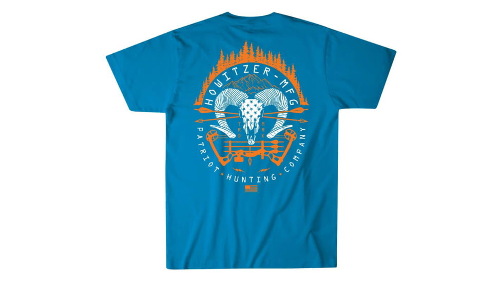 HOWITZER Ram Hunt S/S Tee - Mens, Turquoise, 2XL, CV7097-TRQ-2X