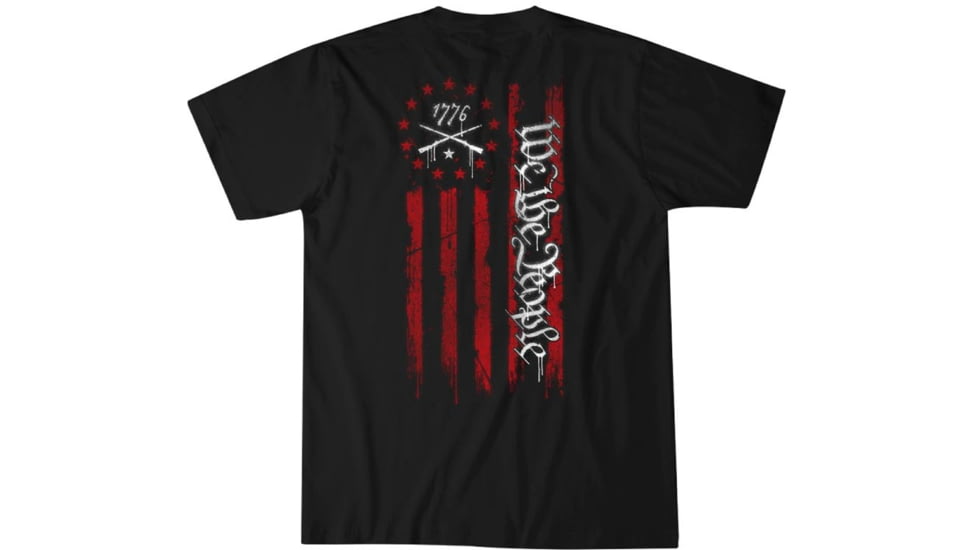 HOWITZER Stencil 76 S/S Tee - Mens, Black, 2XL, CV7128-BK-2X