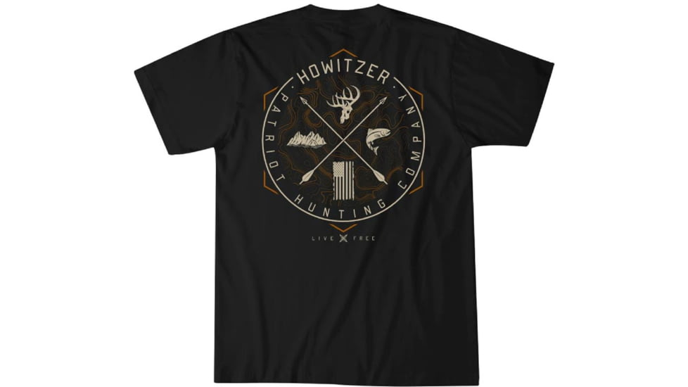 HOWITZER Wilderness S/S Tee - Youth, Black, Extra Large, CVY7081-BK-XL