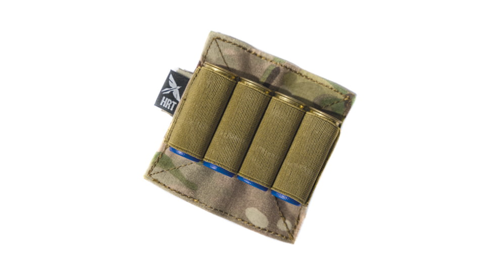 HRT Tactical Gear x4 Elastic Shotgun Shell Holder, Multicam, HRT-MSVLQK-4S-MC