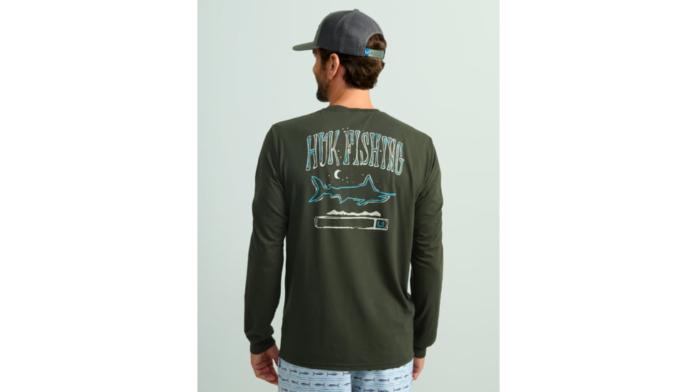 HUK Performance Fishing Graphic Long Sleeve Tee - Mens, Cypress Landing, Extra Large, H1000533-377-XL