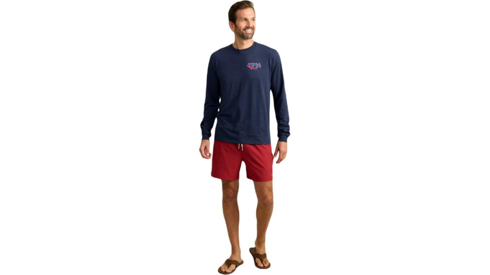 HUK Performance Fishing Graphic Long Sleeve Tee - Mens, Naval Academy, Large, H1000533-413-L