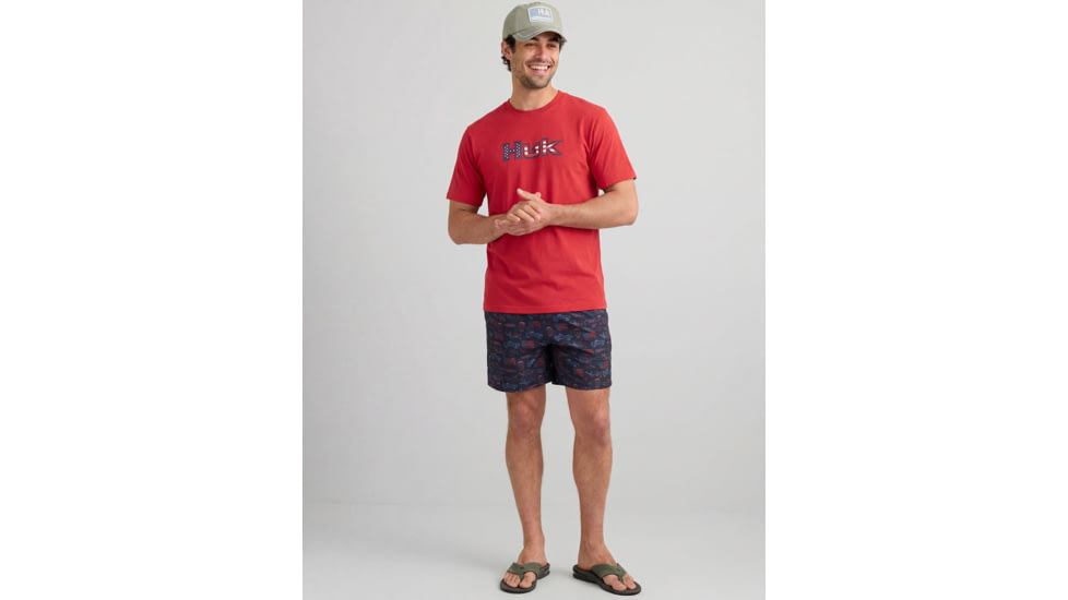 HUK Performance Fishing Huk Americana Fill Short Sleeve T-Shirt - Mens