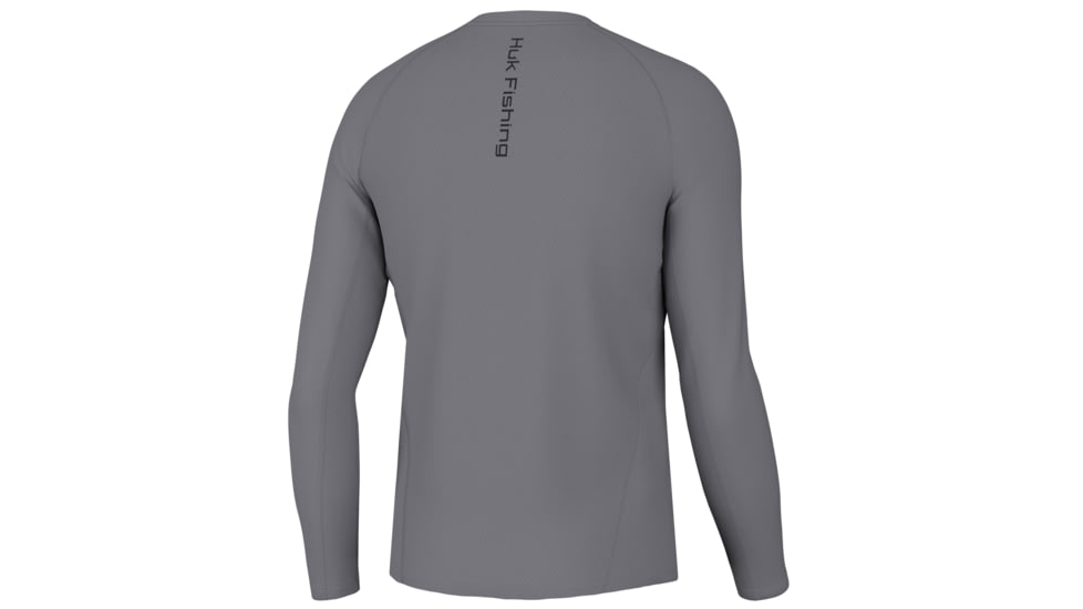 HUK Performance Fishing Icon LS Crew Shirt - Mens, Night Owl, M, H1200573-016-M