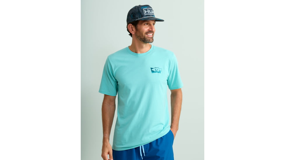 HUK Performance Fishing Sign Tee - Mens, Marine Blue, Medium, H1000531-372-M