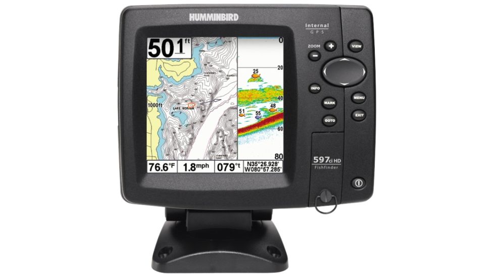 Humminbird 597ci Combo Fish Finder, 5&quot; LCD 256 Colors 4081201