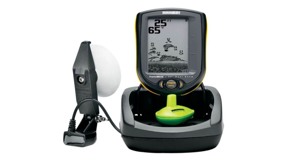 Humminbird PiranhaMAX 230 Portable, 4&quot; FSTN LCD, 800 W Peak, 100 W RMS, 83 kHz,200 kHz 4068801