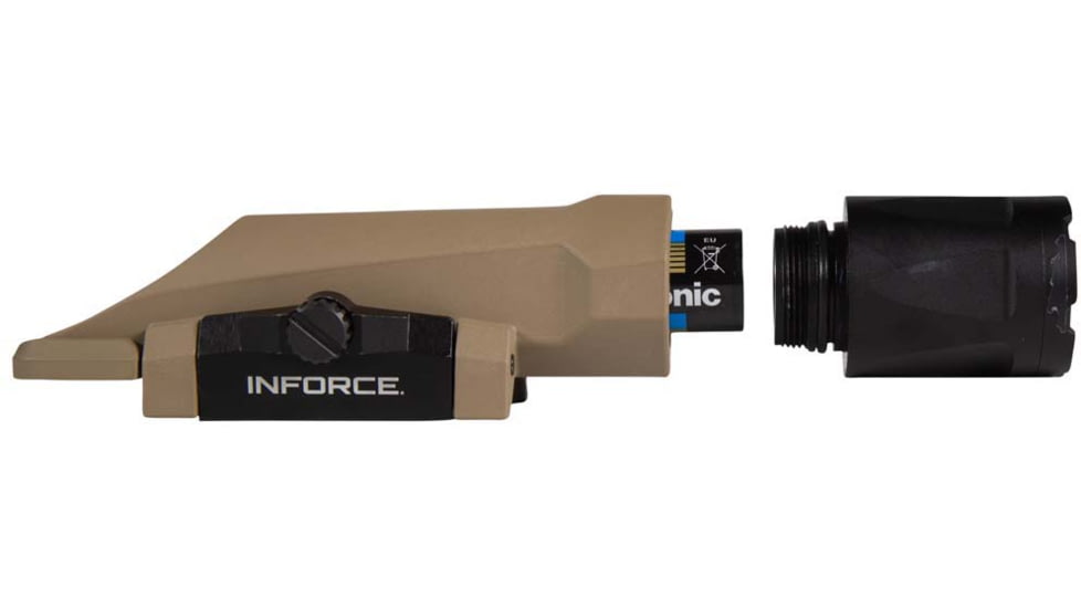 INFORCE Gen 3 - WMLx 1100 Lumens Weapon Light,CR123a, FDE Body, IF71012DE